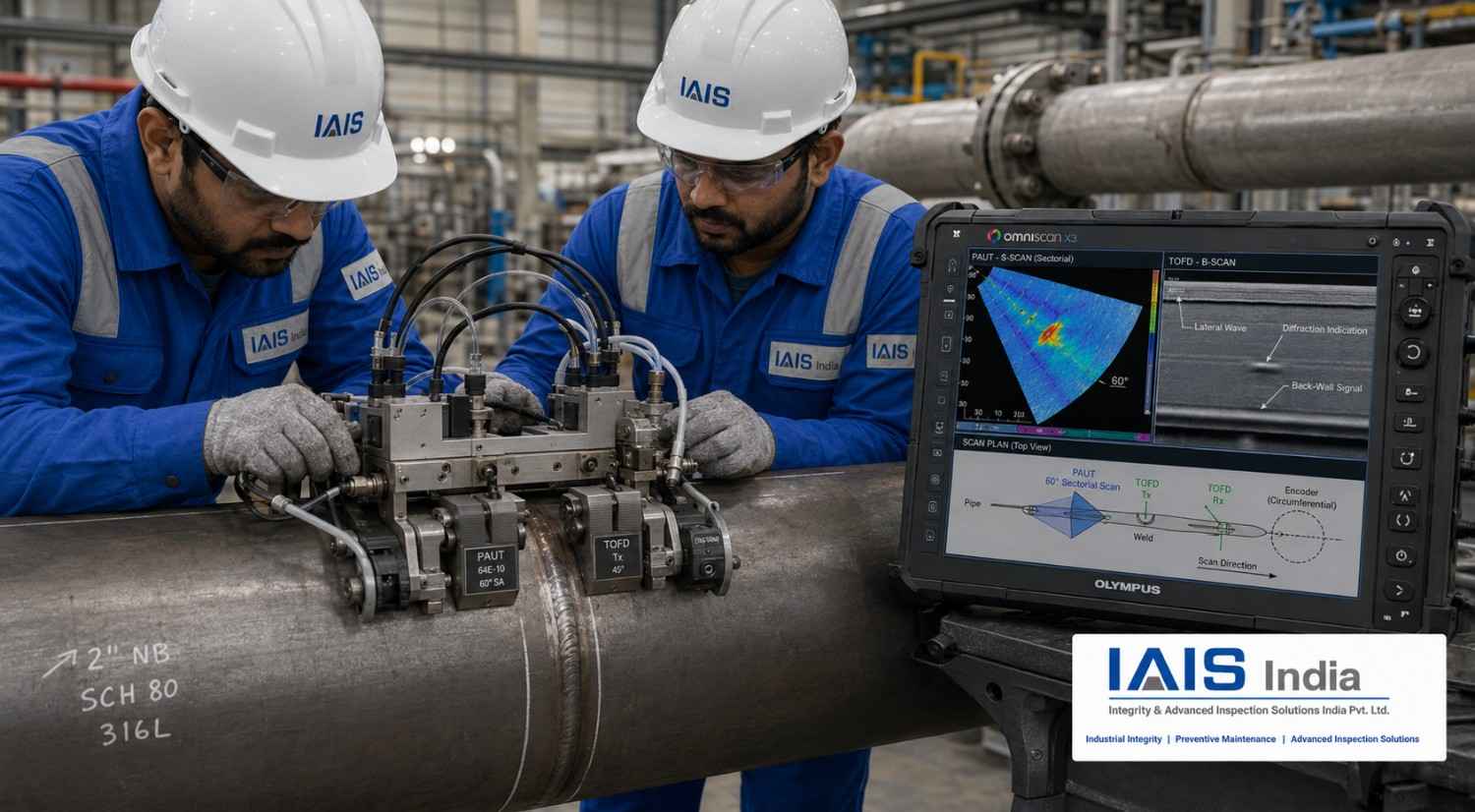 Combined PAUT and TOFD Weld Inspection